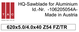 [10 620 50 54 A] TC-sawblade  TAC 106205054A MT