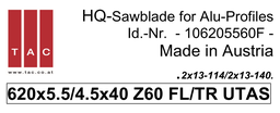 [10 620 55 60 F] TC-sawblade  TAC 106205560F