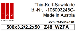 [10 500 32 48 C] TC-sawblade TAC 105003248C
