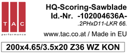 [10 200 46 36 A] HM-Vorritzer  TAC 102004636A