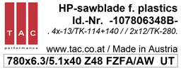 [10 780 63 48 B] TC-sawblade TAC 107806348B