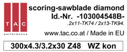 [10 300 45 48 B] DIA-incisore TAC 103004548B