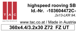 [10 360 44 72 C] TC-sawblade TAC 103604472C