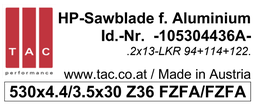 [10 530 44 36 A] HM-Sägeblatt  TAC 105304436A