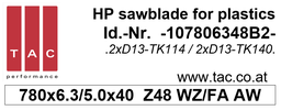 [10 780 63 48 B2] TC-sawblade TAC 107806348B2