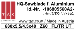 [10 680 55 60 A2] TC-sawbalde TAC 106805560A2