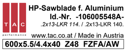 [10 600 55 48 A] HM-Sägeblatt TAC 106005548A